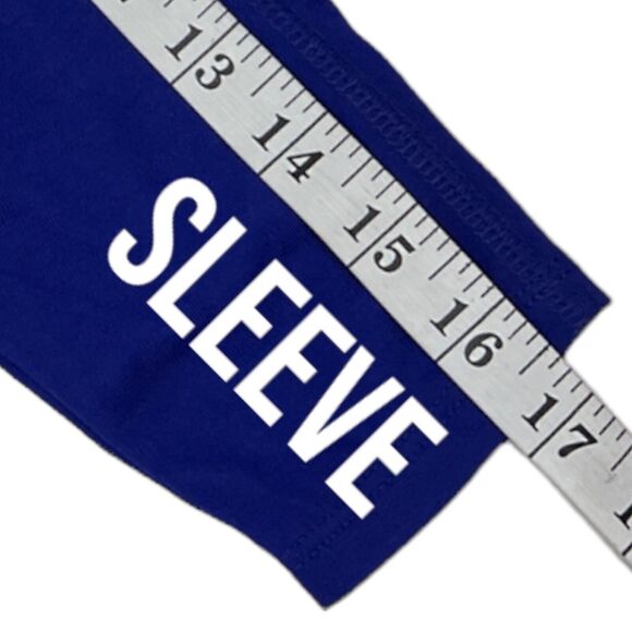 soho New York & Co Jeans WOMENS SMALL Blue 3/4 Sleeve Covered Strap-Back Top NEW - Picture 11 of 16